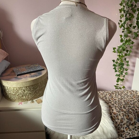 Silver Banana Republic Sparkly Tank - Picture 3 of 8